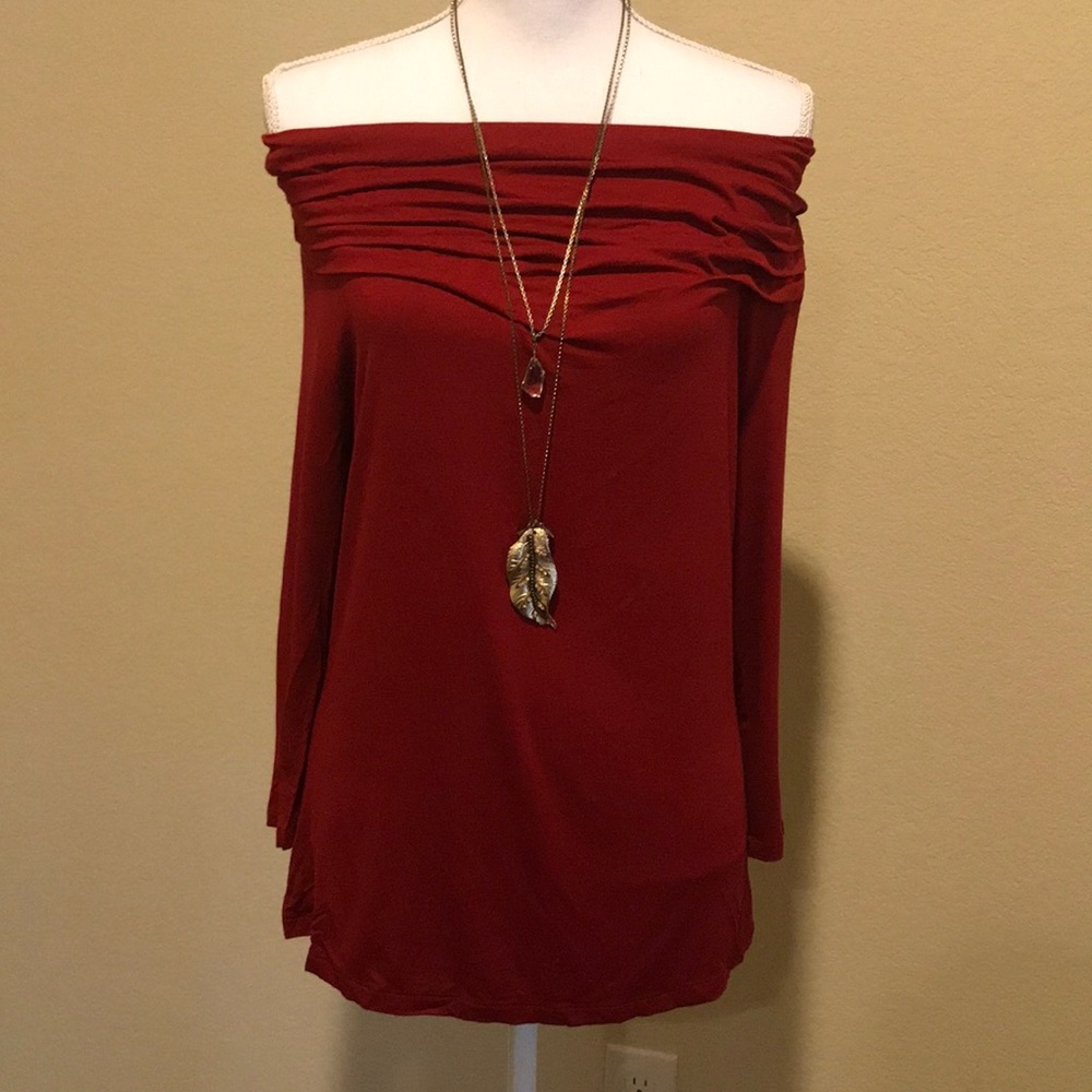 Sexy Red Off-the-shoulder Top